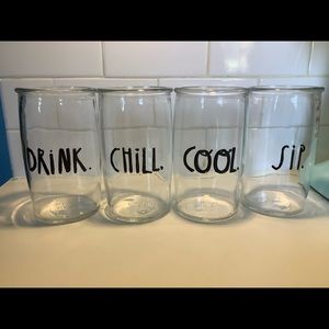 Rae Dunn highball glasses